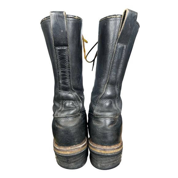Vintage Red Wing Men’s Black Leather Logger Boots Size US 9 E main image 5